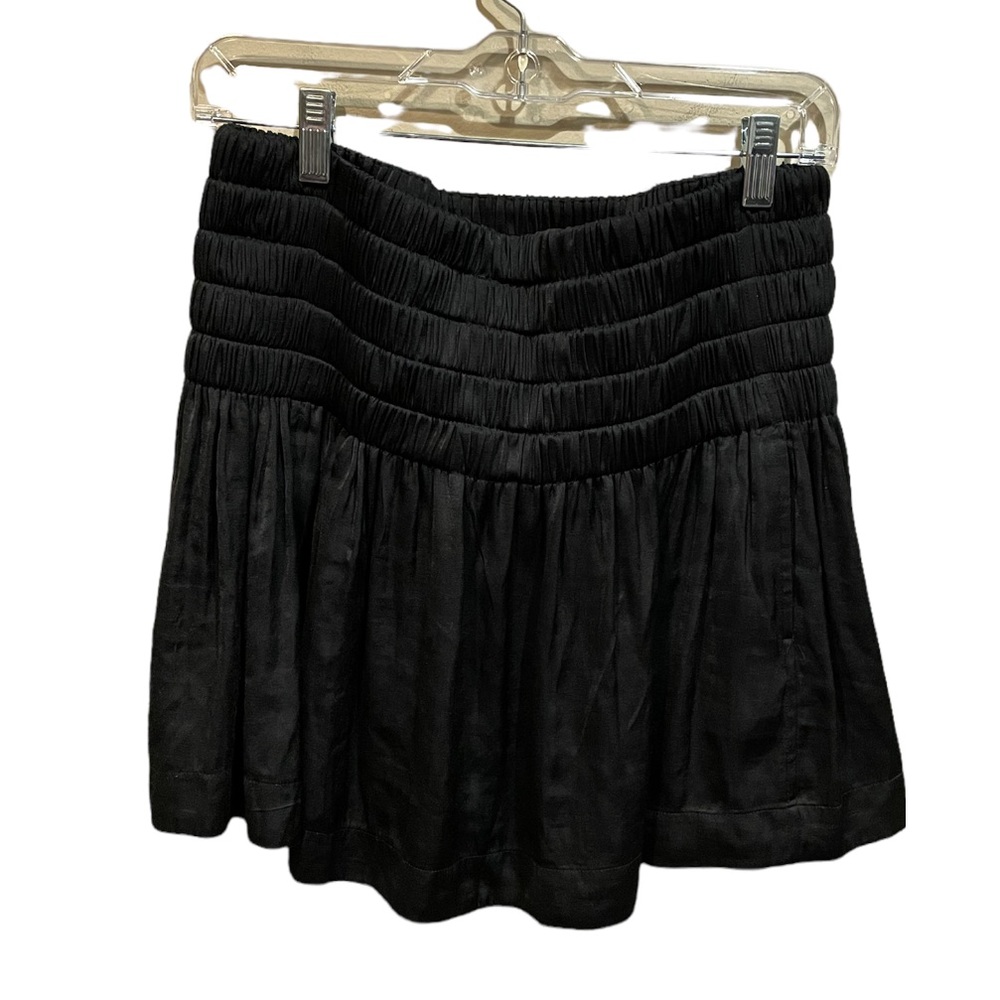Aritzia Wilfred Super High Waist Black Flowy Skirt